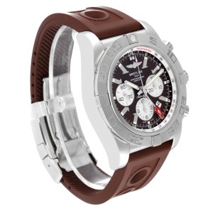 Breitling Chronomat GMT Steel Brown Dial Mens Watch  