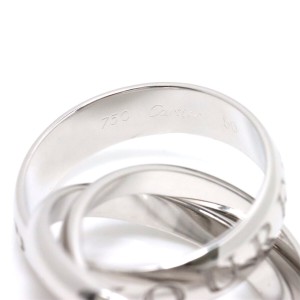 Cartier 18K White Gold Trinity Ring