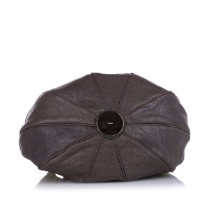 Chloe Color Block Leather Shoulder Bag