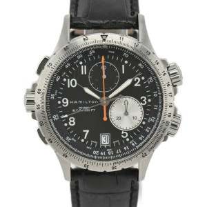 HAMILTON Khaki ETO chronograph black Dial Quartz Men's Watch