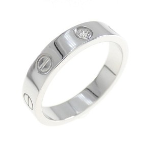 Cartier Mini Love 18k White Gold Diamond Ring  