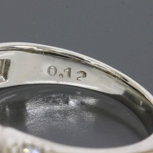 Mikimoto Pt950 Platinium 0.12ct Diamonds Pearl Onyx Ring