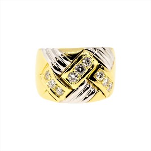 Chopard 18K Yellow and White Gold Diamond Ring