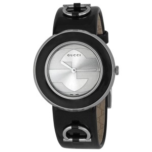 Gucci U-Play Stainless Steel & Leather 35mm Watch
