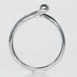 TIFFANY & Co 925 Silver Freeform teardrop Ring 