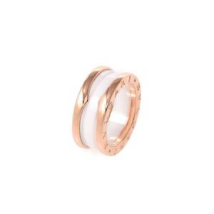 Bulgari B-Zero1 18K Rose Gold Band Ring Size 4.5