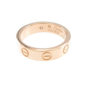 Cartier 18K Pink Gold Mini Love Ring LXGYMK-214