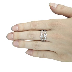 0.22 Carat 14K White Gold Diamond Ring