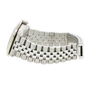 Rolex Datejust 36mm SS Automatic Jubilee Watch w/Silver Diamond Dial & 3.95Ct Bezel