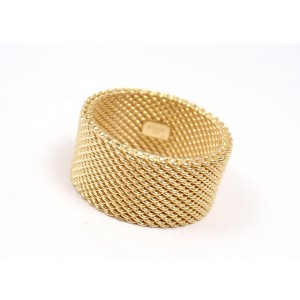tiffany mesh ring gold