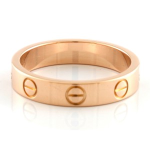 CARTIER 18K Pink Gold Ring US (4.75) LXKG-198