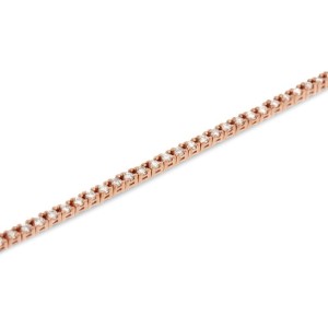 14k Rose Gold 1.18ct. Diamond Thin Tennis Bracelet