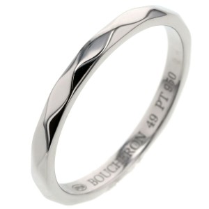 Boucheron 950 Platinum  Facet Small Ring LXGBKT-1065