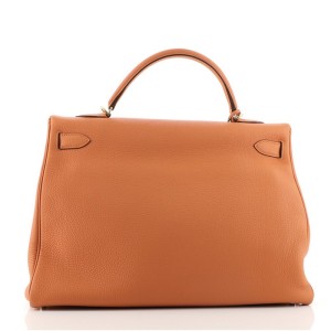 Hermes Kelly Handbag Orange H Togo with Gold Hardware 40