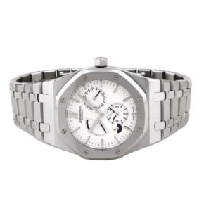 Audemars Piguet 26120ST.OO.1220ST.01 39MM Stainless Steel Royal Oak Dual Time White Dial (Complete)