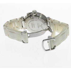 Cartier Pasha Sea Timer  W3140002 Stainless Steel Quartz 32mm Womens Watch