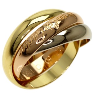 CARTIER Tri-Color Gold Trinity US 5.25 Ring 