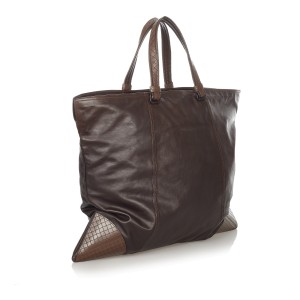 Bottega Veneta Intrecciato Leather Travel Bag