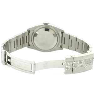 Rolex Datejust 36mm Steel Watch With 7.1ct Diamond Bezel/Lugs/Bracelet/Roman Diamond Dial