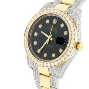 Rolex Datejust II 2-Tone 18K YG/SS 41MM Mens Watch 116333 with Diamond Bezel/Bracelet/Case