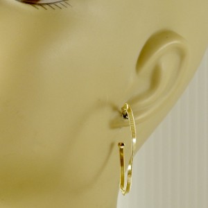  Marco Bicego 18K Yellow Gold Medium Marrakech Hoop Earrings