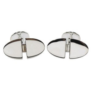 Hermes Sterling Silver 925 Cuff-links Suit Men LXGCH-41