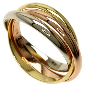 Cartier Tri-Color Gold Trinity US 5.75 Ring 