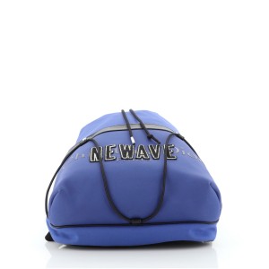 Christian Dior Newave Drawstring Backpack Printed Nylon with Applique