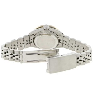 Rolex Datejust Ladies 26MM Automatic Stainless Steel Jubilee Watch w/Silver Diamond Dial & Bezel