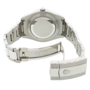 Rolex Datejust II 41MM Stainless Steel Automatic Oyster Mens Watch w/MOP Roman Diamond Dial & Diamond Bezel 116300
