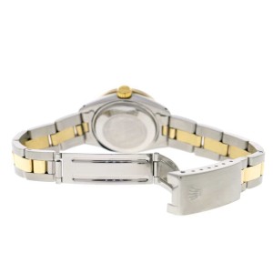 Rolex Datejust Ladies 2-Tone Gold/Steel 26MM Automatic Oyster Watch w/Sky Blue MOP Diamond Dial & 0.85CT Bezel