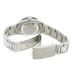Rolex Datejust Midsize 31mm Steel Oyster Watch w/2.25Ct Diamond Bezel & Pink MOP Dial