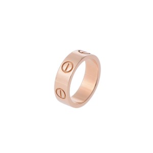 Cartier Love 18K Rose Gold Ring Size 4.5