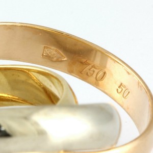 CARTIER Ring Gold Pink 18K K18 GoldUS 5 3/8 EU 50 LXKG-231