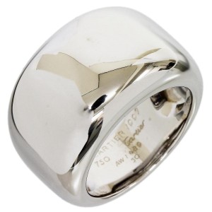 Cartier 18K White Gold Nouvelle Vague Ring Size 5.25