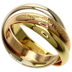 CARTIER Tri-Color Gold Trinity US 6 Ring  