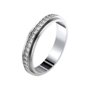 Piaget G34PT4 Platinum Diamonds Wedding Ring Size 7.25