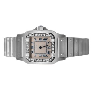 Cartier Santos Galbee SM Silver Quartz Watch