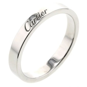 CARTIER 950 Platinum C Do Engraved Ring LXGBKT-916