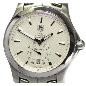 Tag Heuer Link Calibre WJF-211B Stainless Steel White Dial Automatic 39mm Men's Watch