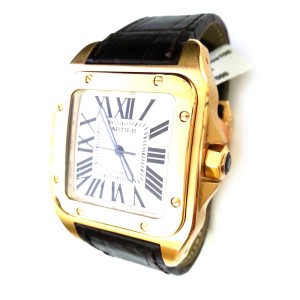 Cartier Santos 100 Yellow Gold W20112Y1 38mm Watch