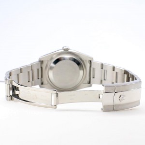 Rolex Datejust 36MM Steel Oyster Watch with Custom Diamond Bezel/Blue Diamond Dial 116200