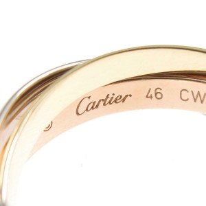 Cartier 18K Yellow Pink White Gold Trinity Ring LXGYMK-521