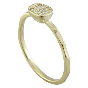 0.12 Carat 14K Yellow Gold Diamond Ring