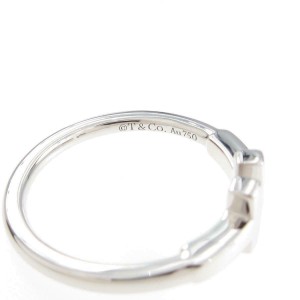 TIFFANY & Co 18K white Gold T Wire Ring LXGYMK-933