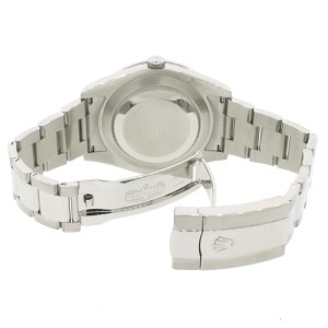 Rolex Datejust II 41mm Steel Oyster Watch White MOP Diamond Dial & Bezel Box & Papers