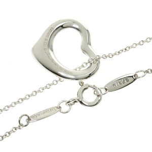 TIFFANY&Co. Open heart Silver Necklace