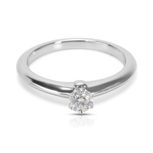 Tiffany & Co. Platinum Diamond Wedding Engagement Solitaire Ring