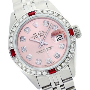 Rolex Datejust 6917 Pink Diamond Ruby 26mm Watch