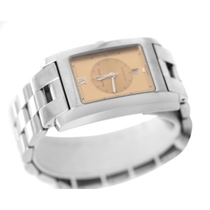 Baume & Mercier Hampton Stainless Steel Silver Quartz Unisex Gold Dial Watch